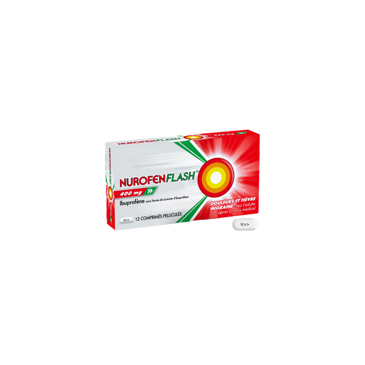 Nurofenflash 400mg - 12 comprimés pelliculés