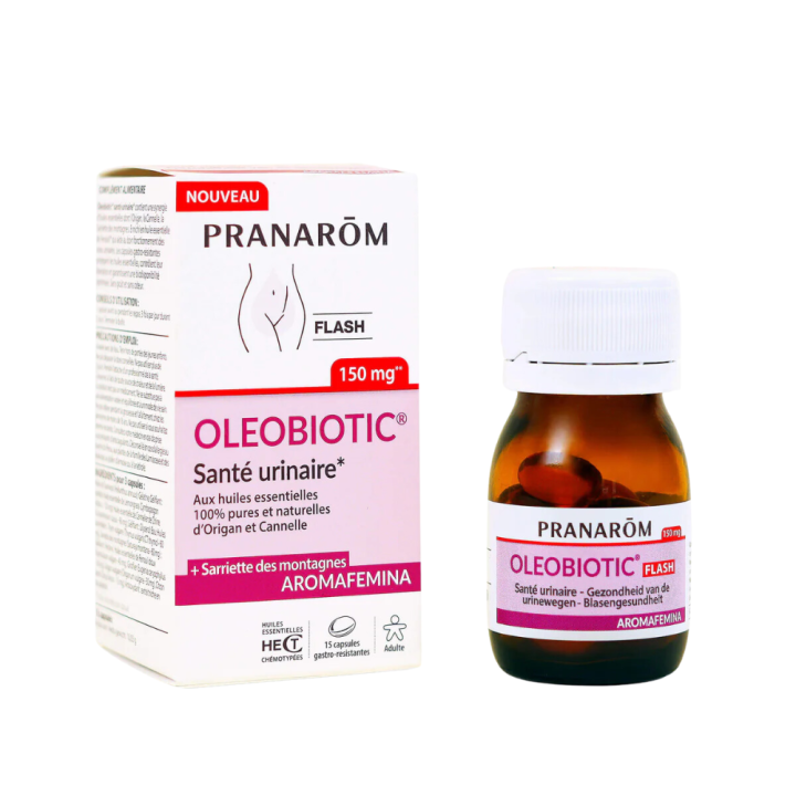 Oleobiotic santé urinaire Pranarôm - boîte de 15 capsules