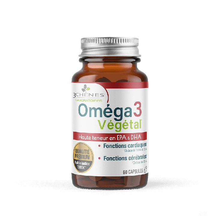 Omega 3 végétal Les 3 Chênes - pot de 60 capsules