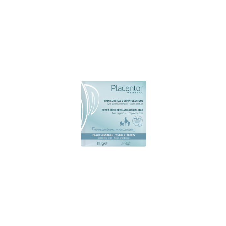 Pain surgras dermatologique Placentor - pain de 110g