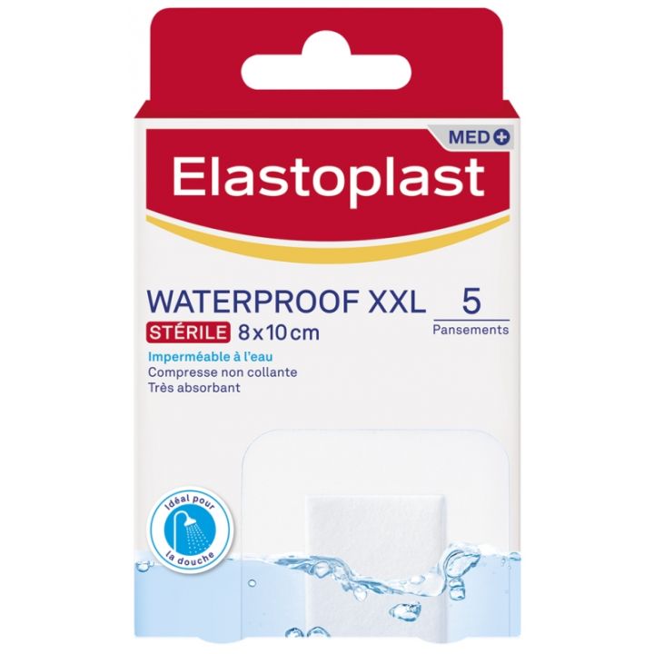 Pansement waterproof XXL stérile Elastoplast - boite de 5 pansements