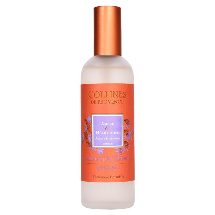 Parfum d'intérieur Ambre & Héliotrope Collines de Provence - spray de 100ml