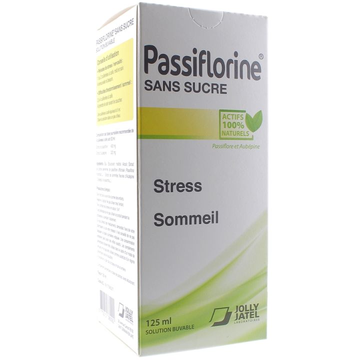 Passiflorine sans sucre - flacon de 125 ml