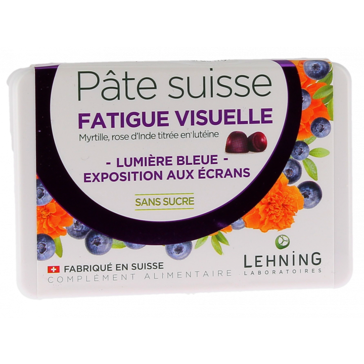 Pâte suisse fatigue visuelle Lehning - boîte de 40 gommes