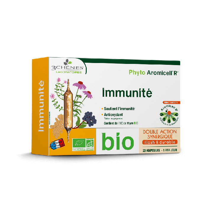 Phyto Aromicell’R bio Immunité Les 3 Chênes - boîte de 20 ampoules de 10ml