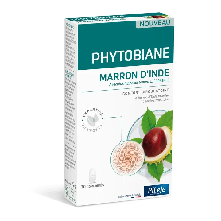 Phytobiane Marron d’Inde Confort circulatoire Pileje - boite de 30 comprimés