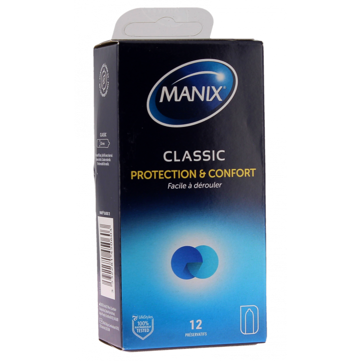 Préservatifs Classic protection et confort Manix - boite de 12 préservatifs