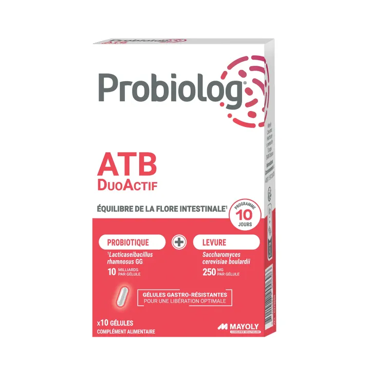 Probiolog ATB DuoACtif Mayoly Spindler - boîte de 10 gélules