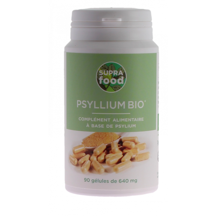 Psyllium bio Supra food - boîte de 90 gélules