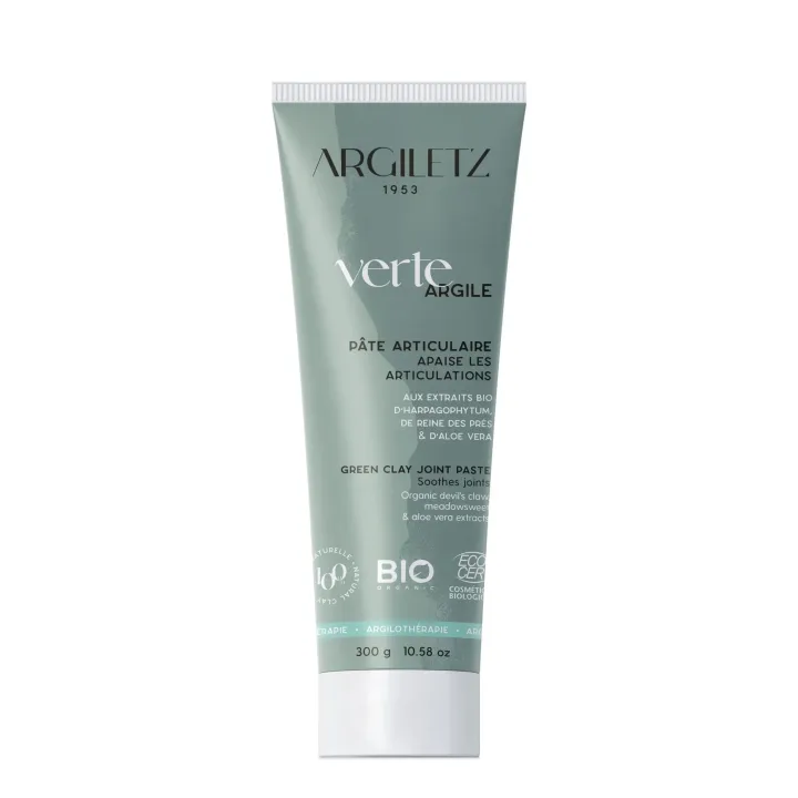 Pâte articulaire argile verte apaisante bio Argiletz - tube de 300 g