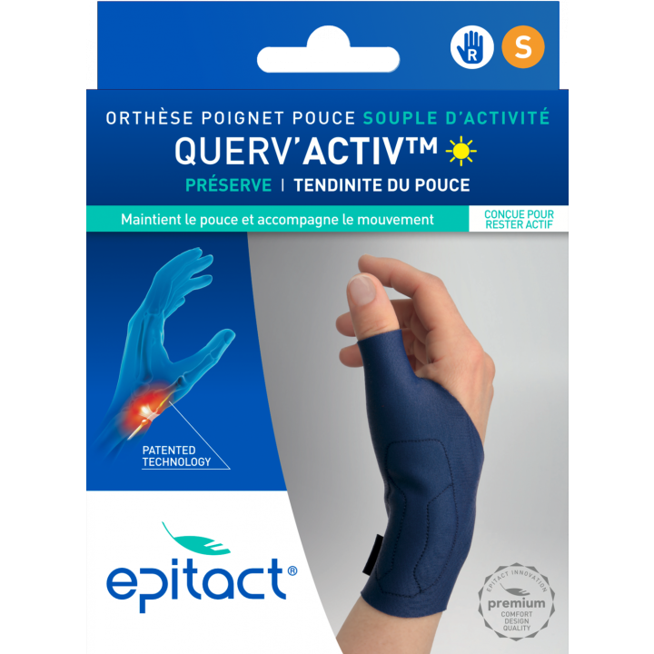 Querv'activ Orthèse de poignet pouce souple d'activité Epitact - 1 orthèse