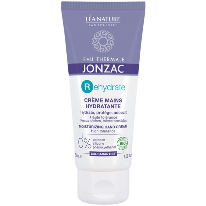 REhydrate Crème mains hydratante bio Eau de Jonzac - tube de 50 ml