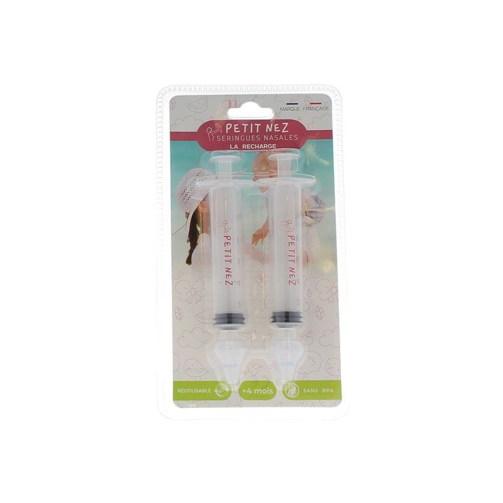 Recharge seringues nasales Petit nez - lot de 2 recharges de 10ml