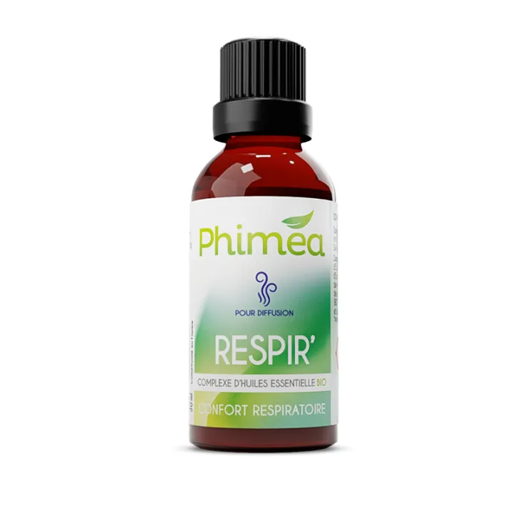 Synergie Respir' aux huiles essentielles bio Phimea - flacon de 30ml