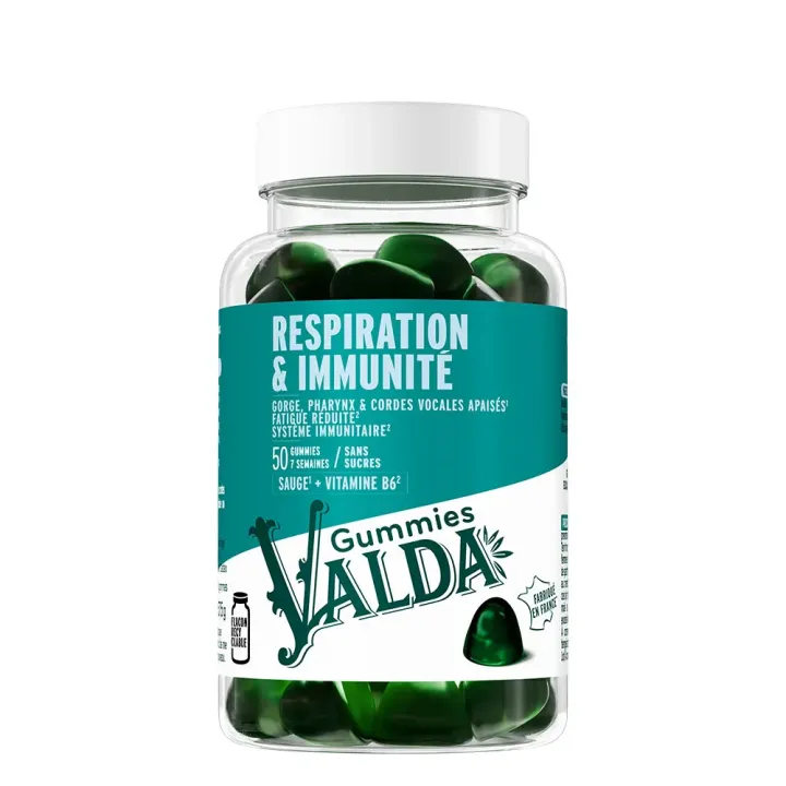 Respiration & Immunité goût eucalyptus Valda - pot de 50 gummies