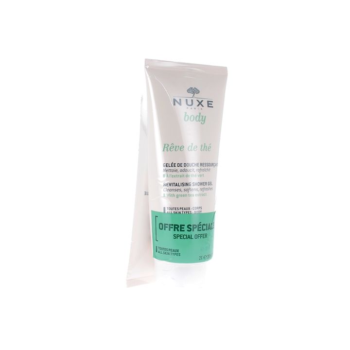 Rêve de thé Gelée de douche ressourçante Nuxe - lot de 2 tubes de 200 ml