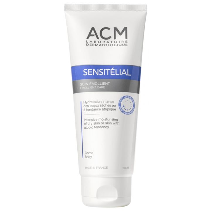 Sensitélial soin émollient Laboratoire ACM - tube de 200 ml