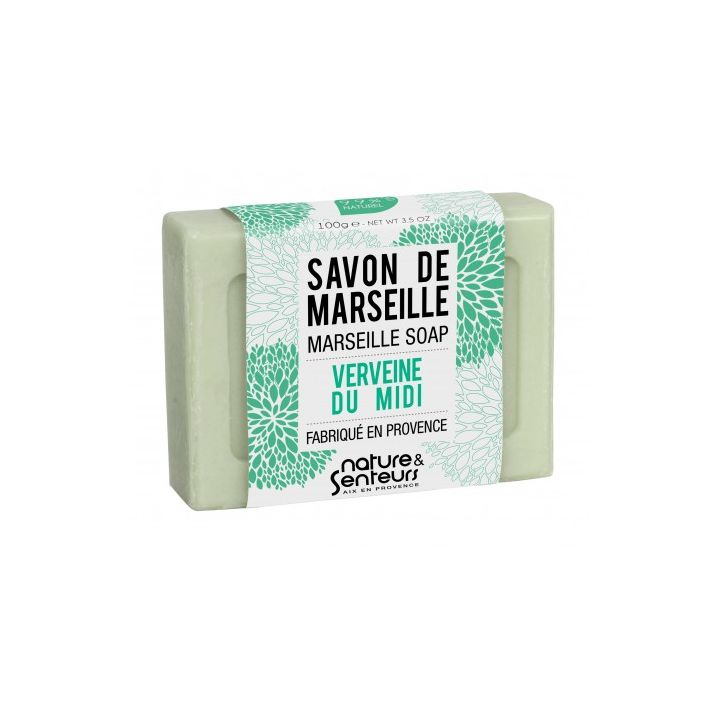 Savon de Marseille verveine du midi Nature & Senteurs - pain de 100 g