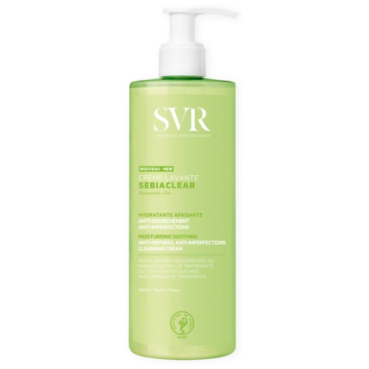 Sebiaclear Crème lavante SVR - flacon-pompe de 400ml