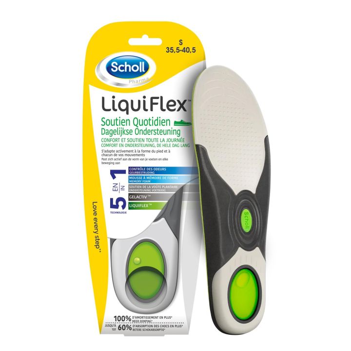 Semelle Liquiflex soutien quotidien Scholl - 1 paire de semelles