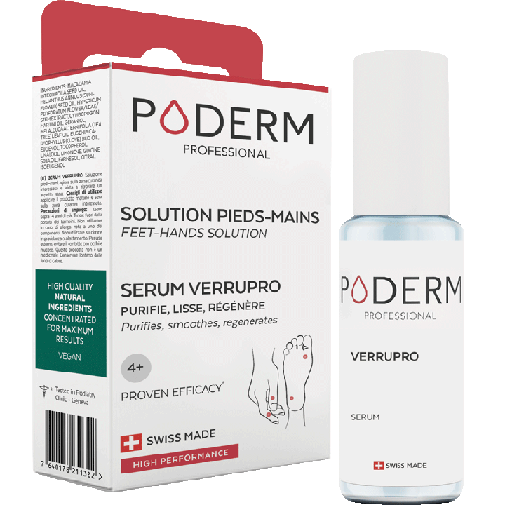 Sérum Verrupro Solution pieds-mains Poderm - flacon de 8ml