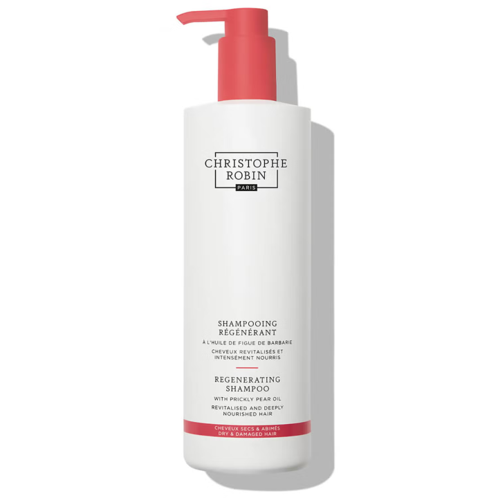 Shampoing volume délicat aux extraits de rose Christophe Robin - flacon-pompe de 500ml