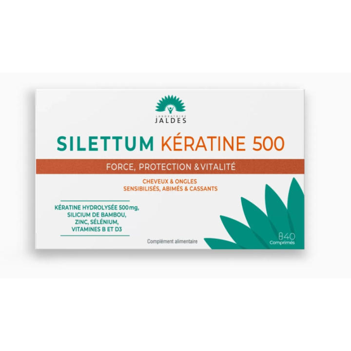 Silettum kératine 500 Jaldes - boite de 40 comprimés