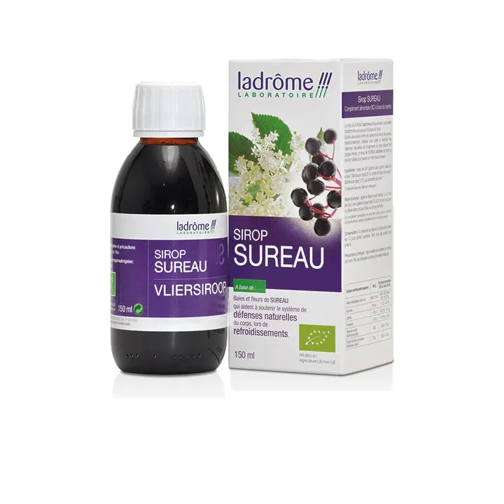 Sirop de sureau bio Ladrôme - flacon de 150ml