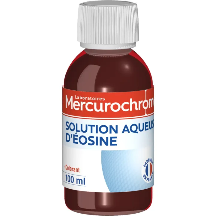 Solution aqueuse d'Eosine Mercurochrome - flacon de 100ml