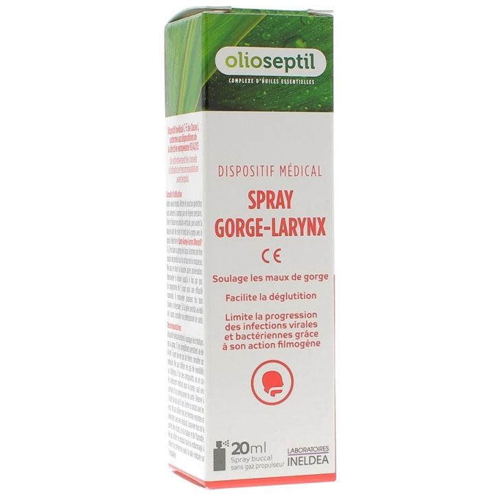 Olioseptil Spray gorge-larynx voies respiratoires - spray de 20 ml