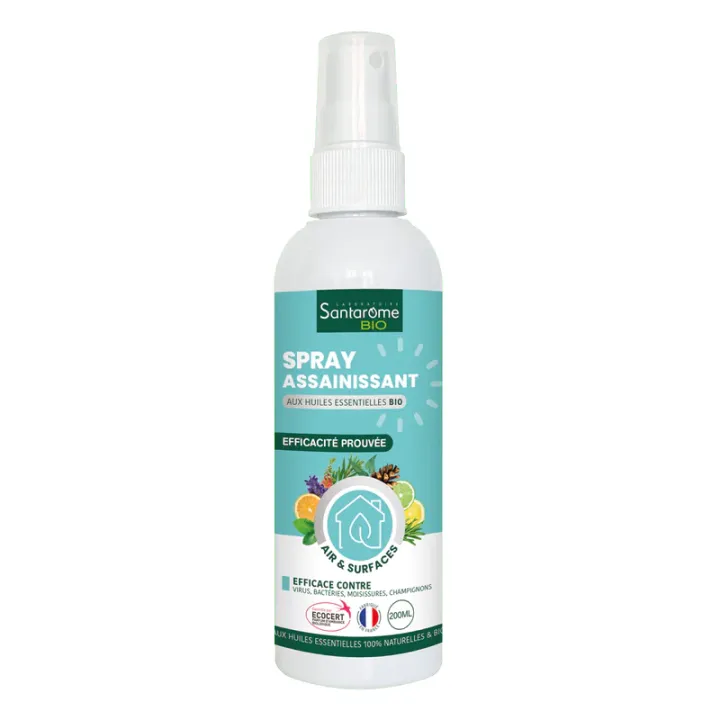 Spray assainissant aux huiles essentielles bio Santarome - spray de 200ml