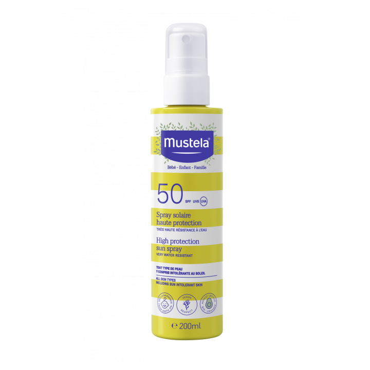 Spray solaire haute protection SPF50 Mustela - spray de 200 ml