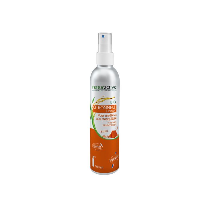 Spray vaporisateur sans gaz propulseur citronell'spray bio Naturactive - spray de 100 ml