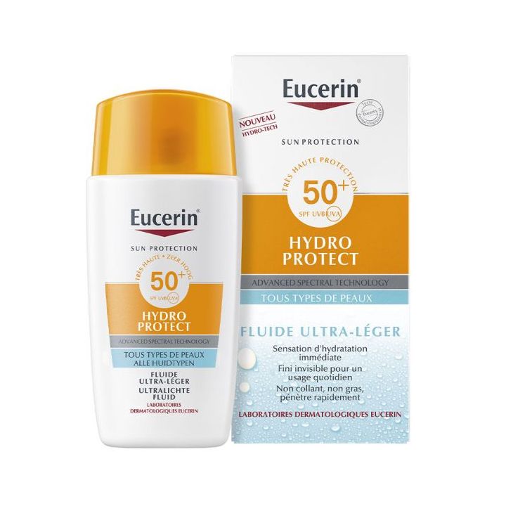 Hydro Protect Fluide ultra-léger SPF 50+ Eucerin - flacon de 50 ml