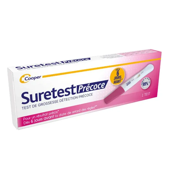 Suretest Test de grossesse précoce Cooper - un test