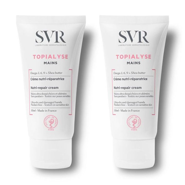 Topialyse mains crème nutri-réparatrice SVR - lot de 2 tube de 50 ml