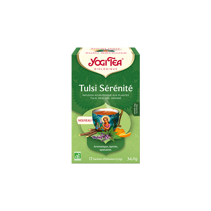 Tulsi Sérénité infusion bio Yogi Tea - boîte de 17 sachets