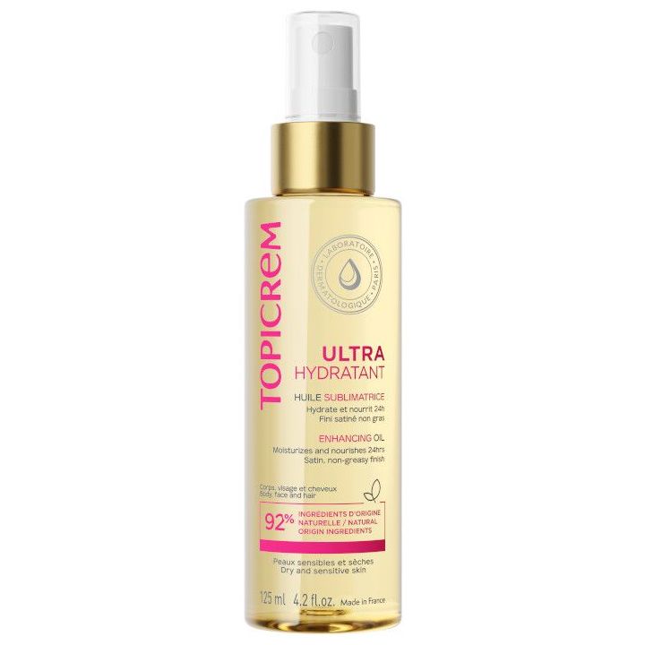 Ultra-hydratant huile sublimatrice Topicrem - spray de 125 ml