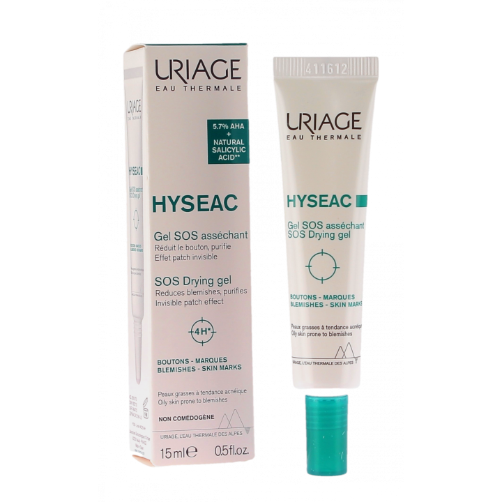 Hyséac gel SOS asséchant Uriage - tube de 15ml