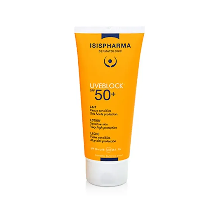 Uveblock SPF50+ lait très haute protection Isispharma - tube de 100ml