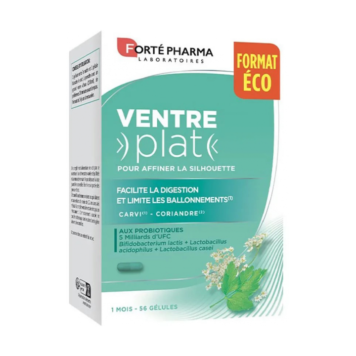 Ventre Plat Forté Pharma - boîte de 56 gélules