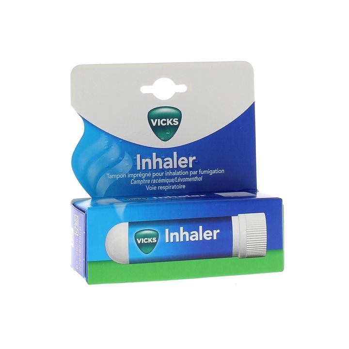 Vicks inhaler tampon imprégné pour inhalation par fumigation - boîte de 1 tampon