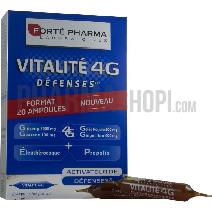 Vitalité 4G défenses Forte pharma - boîte de 20 ampoules de 4 g