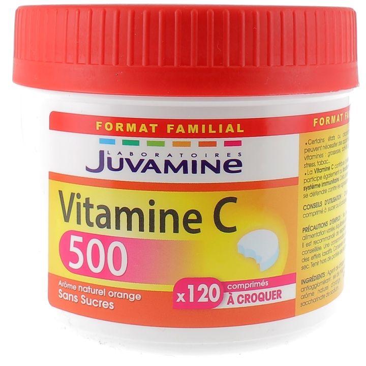 Vitamine C 500 Juvamine - boite de 120 comprimés