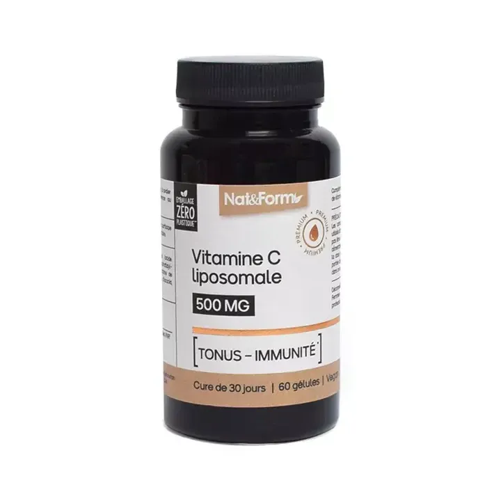 Vitamine C Liposomale tonus-immunité Nat&Form - boîte de 60 gélules