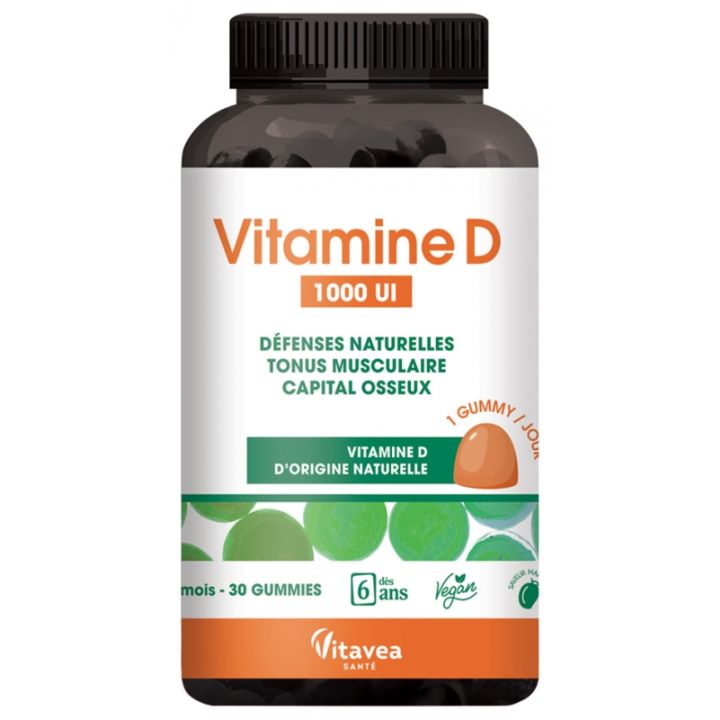 Vitamine D 1000 UI Vitavea - pot de 30 gummies