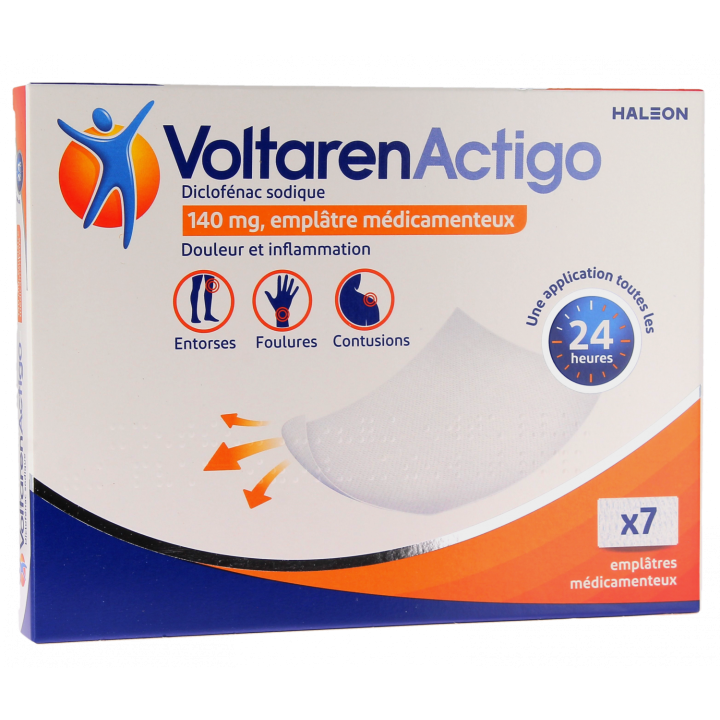 VoltarenActigo 140mg - 7 emplâtres médicamenteux