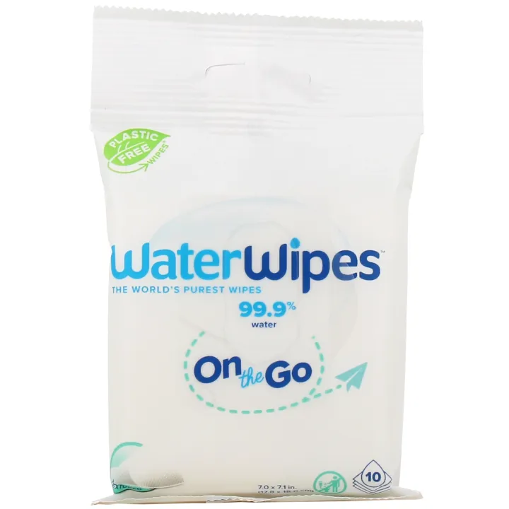 Waterwipes lingettes pour bébés - sachet de 10 lingettes