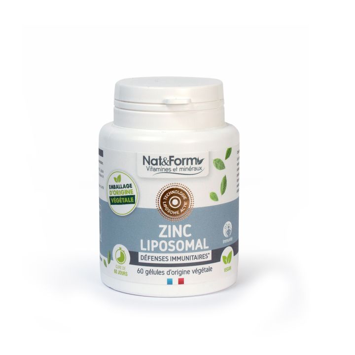 Zinc Liposomal Nat&Form - boîte de 60 gélules