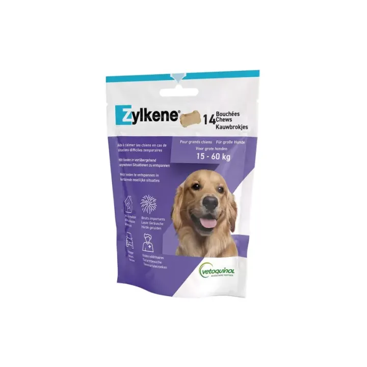 Zylkene bouchées chien de 15 à 60kg Vetoquinol - sachet de 14 bouchées